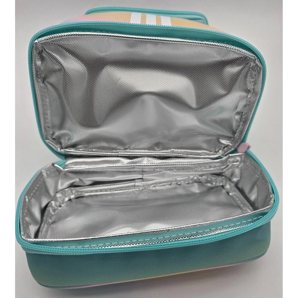 Adidas Excelerator Insulated Lunch Bag In Flash Aqua‎ w/ Extra Pocket New #0161